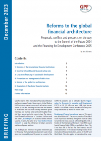 Cover_Reforms to the global financial architecture